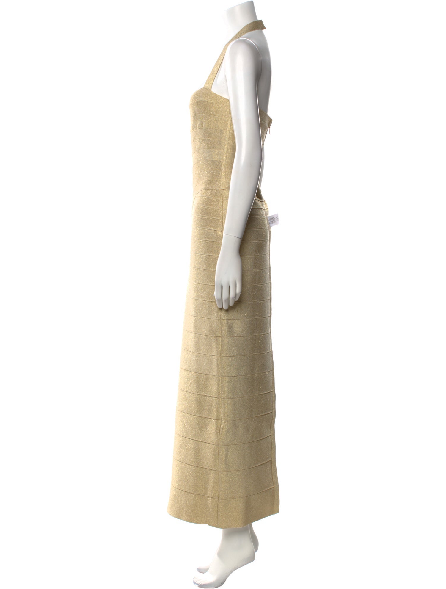 Herve Leger Square Neckline Long Dress w/ Tags