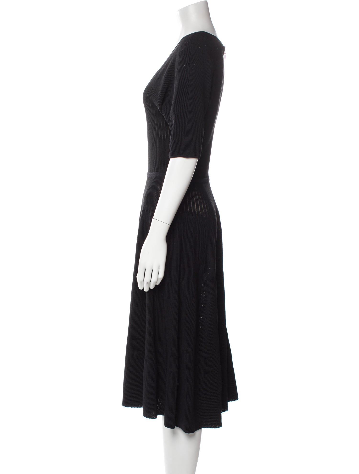 Herve Leger V-Neck Midi Length Dress