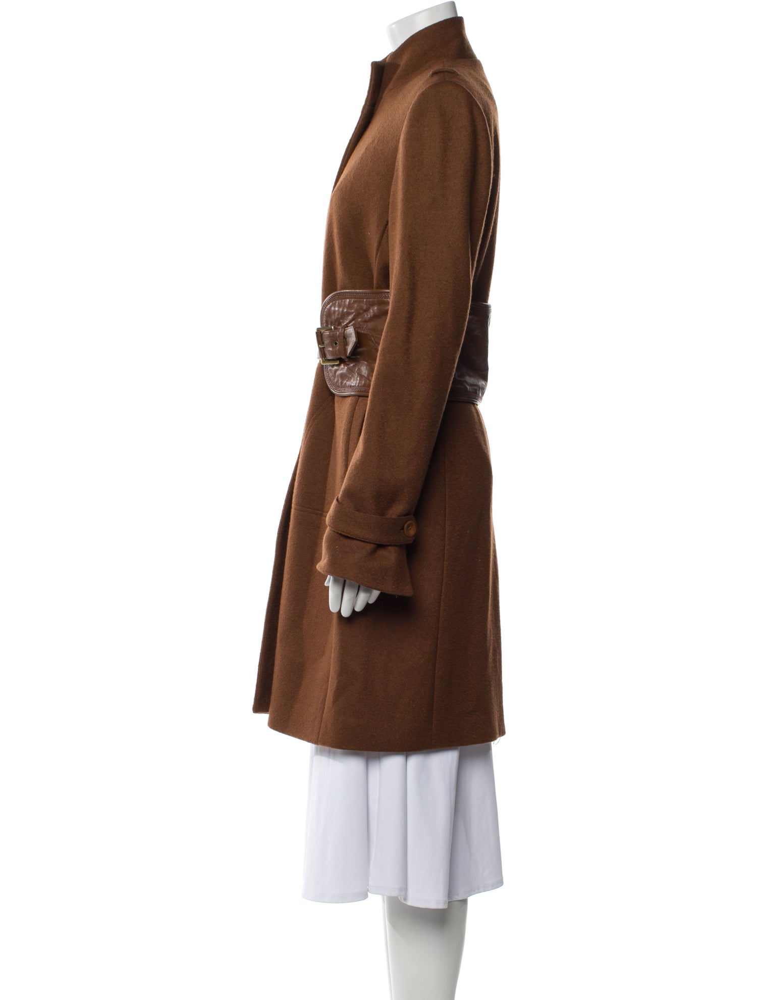 Herve Leger Wool Trench Coat