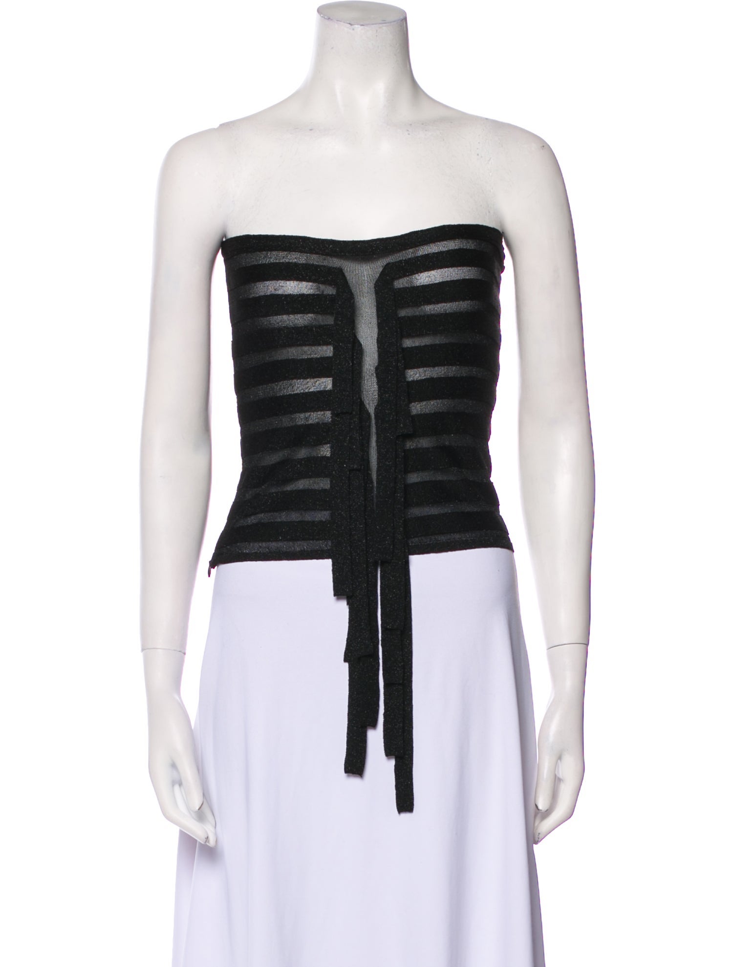 Herve Leger Strapless Crop Top