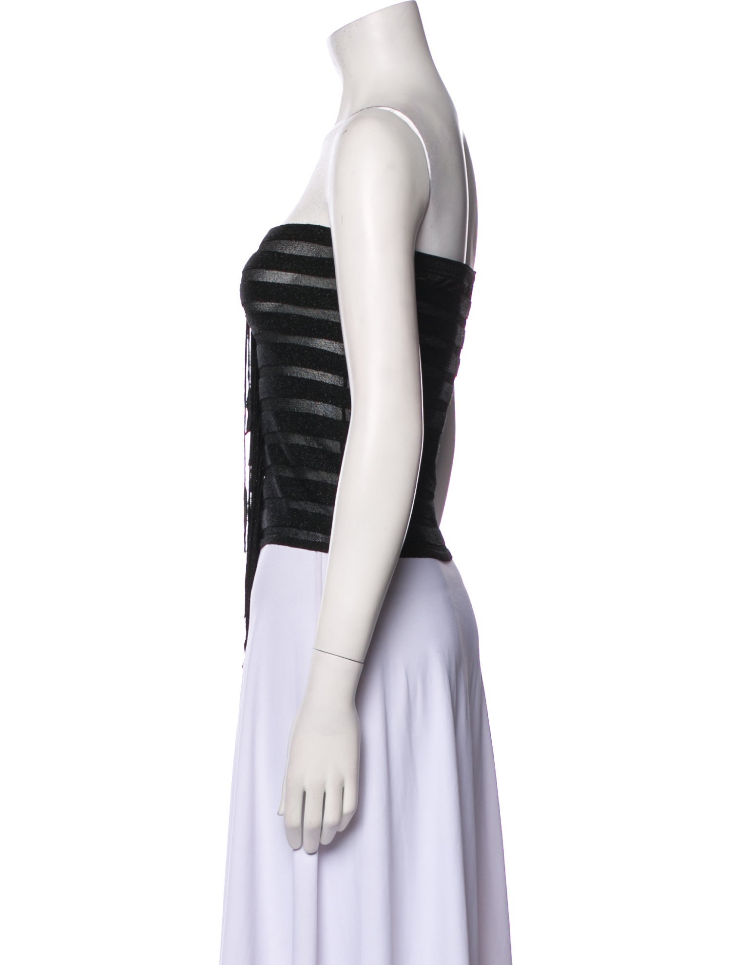 Herve Leger Strapless Crop Top