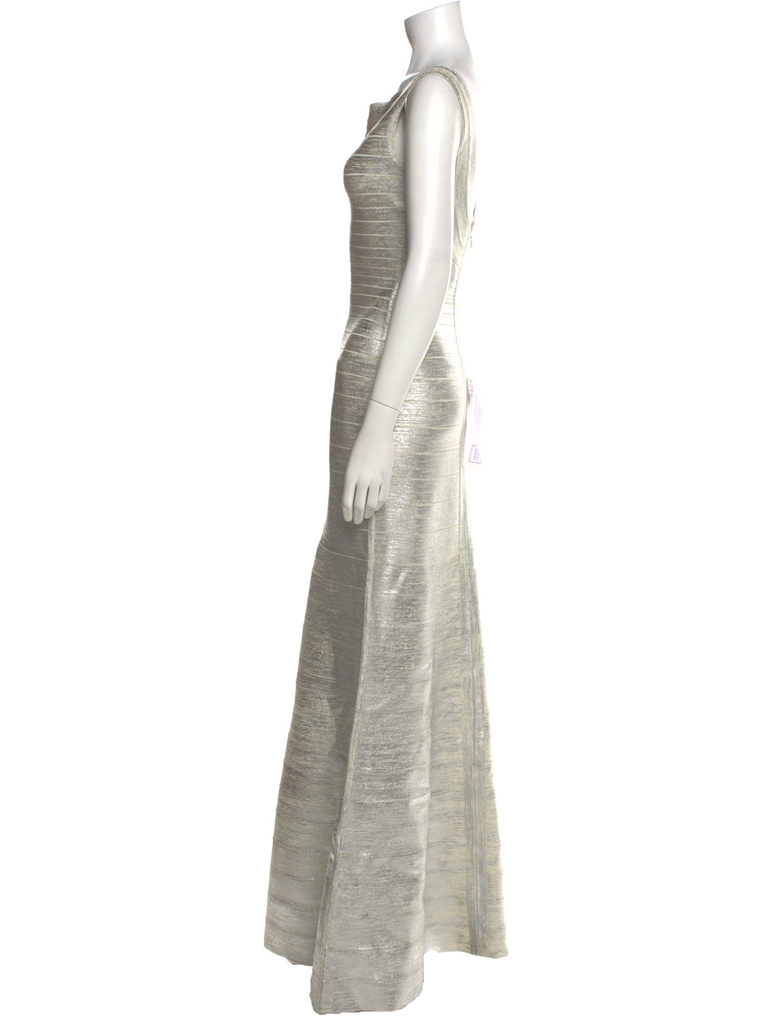 Herve Leger Bateau Neckline Long Dress w/ Tags
