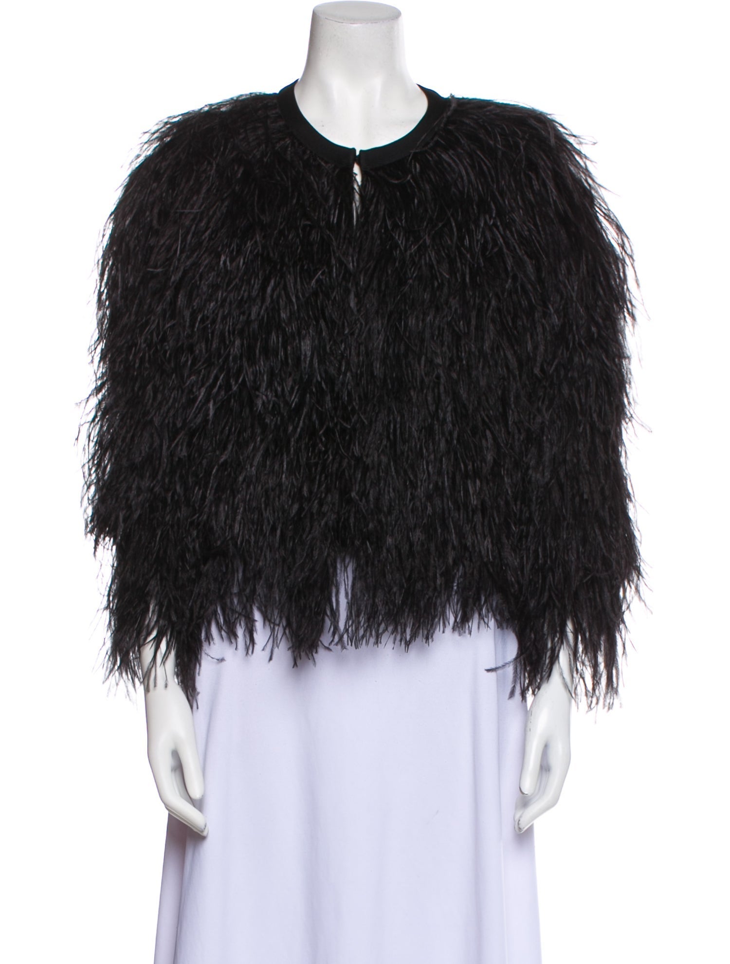 Herve Leger Ostrich Feather Jacket
