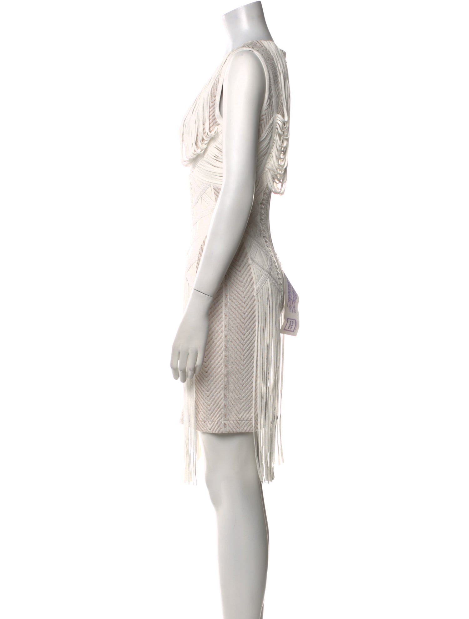 Herve Leger V-Neck Mini Dress w/ Tags