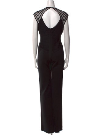 Herve Leger Crew Neck Jumpsuit