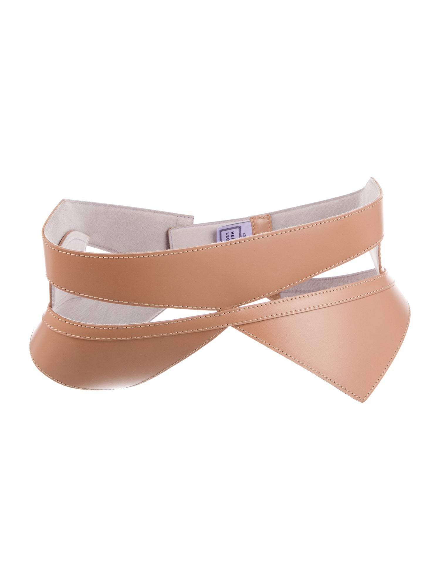 Herve Leger Wide Leather Waist Belt