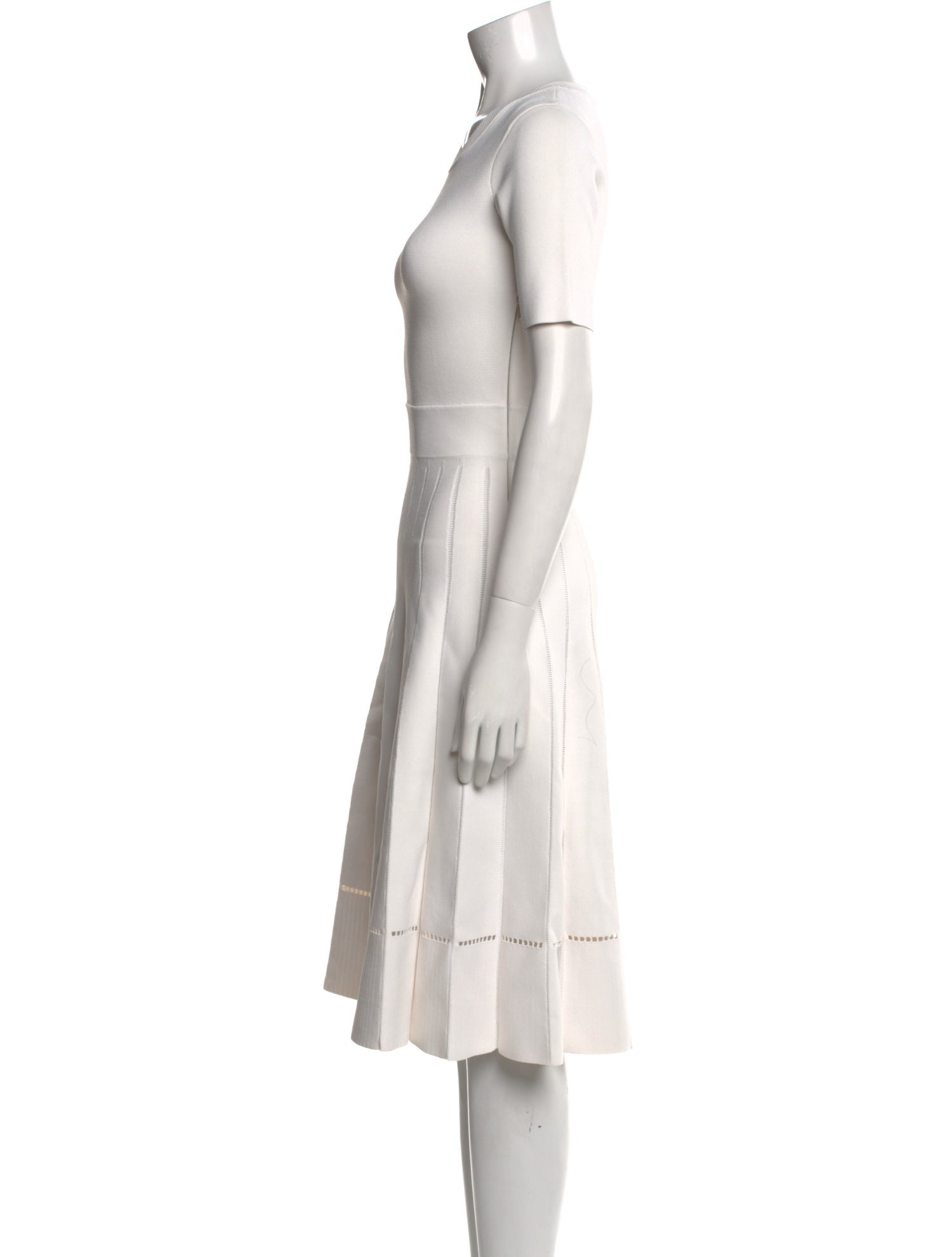 Herve Leger Crew Neck Midi Length Dress