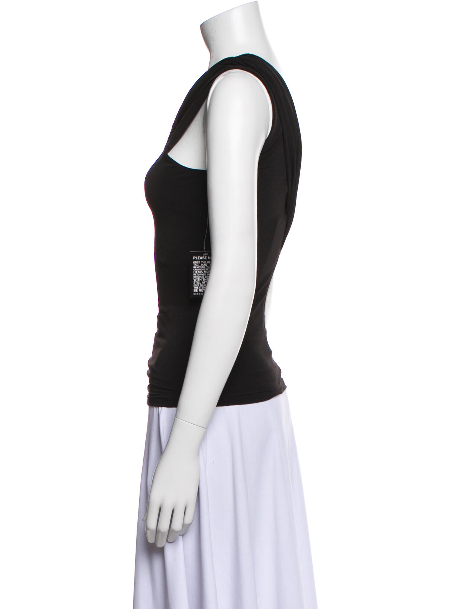 Herve Leger One-Shoulder Sleeveless Top w/ Tags