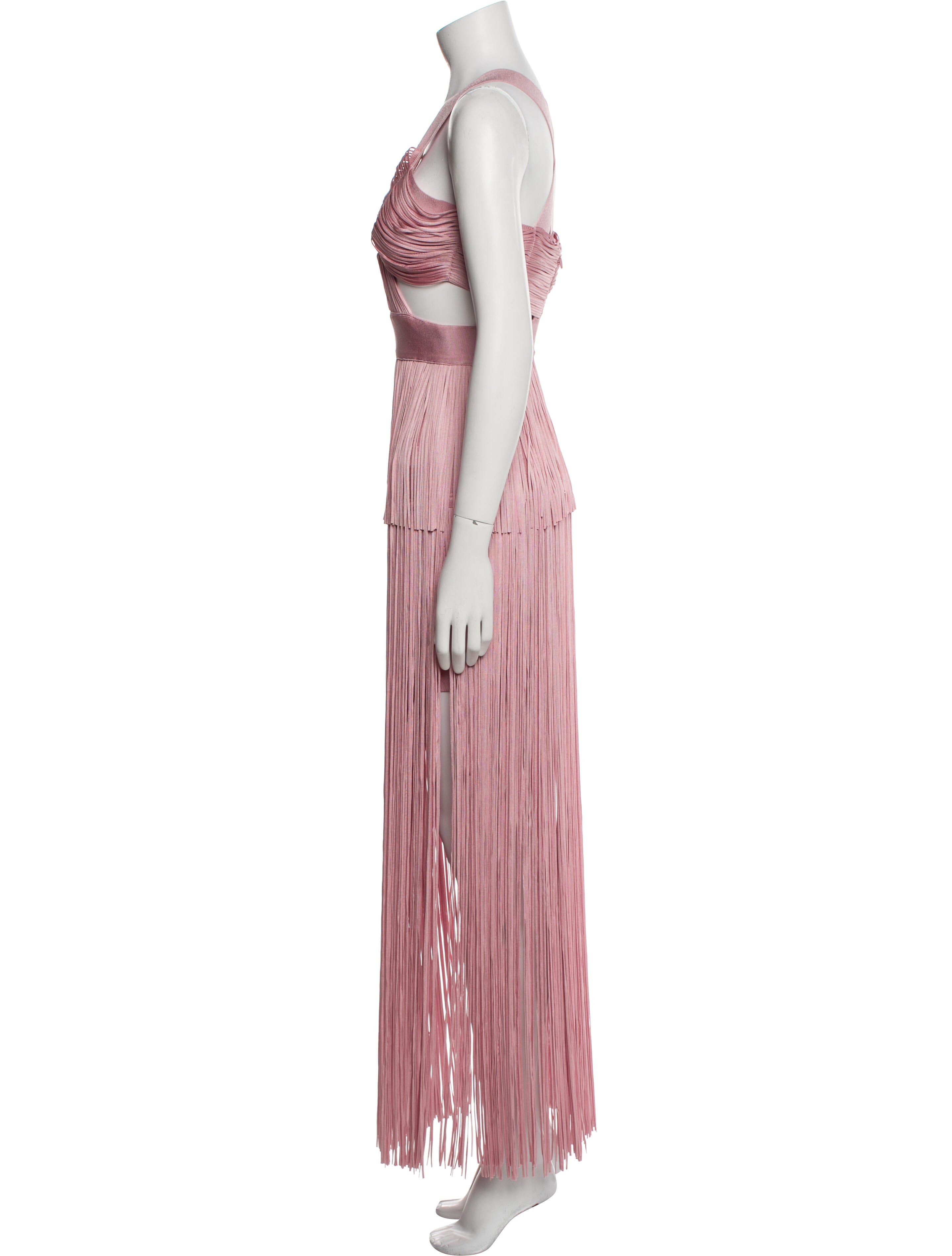 Herve Leger Halterneck Long Dress