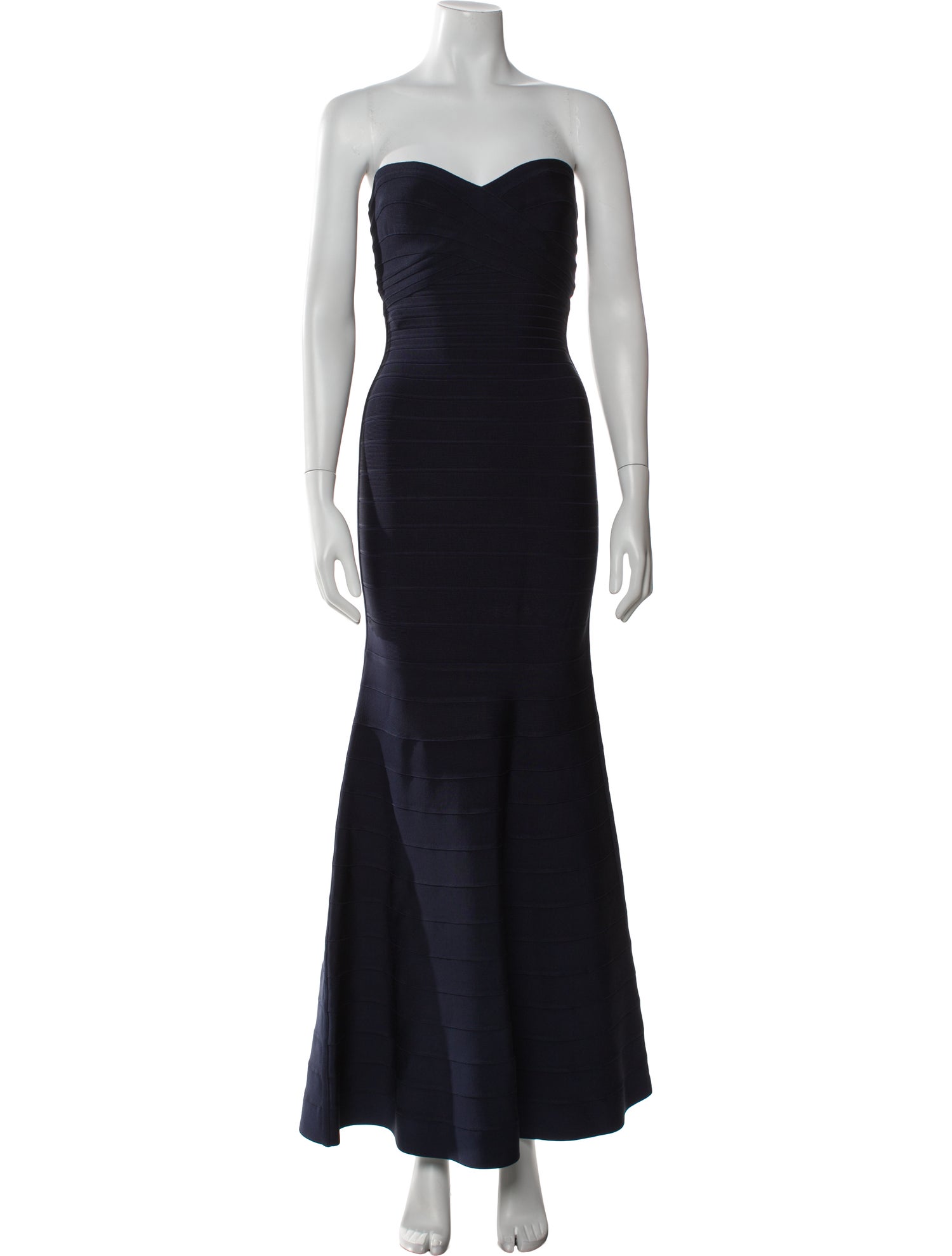 Herve Leger Strapless Long Dress