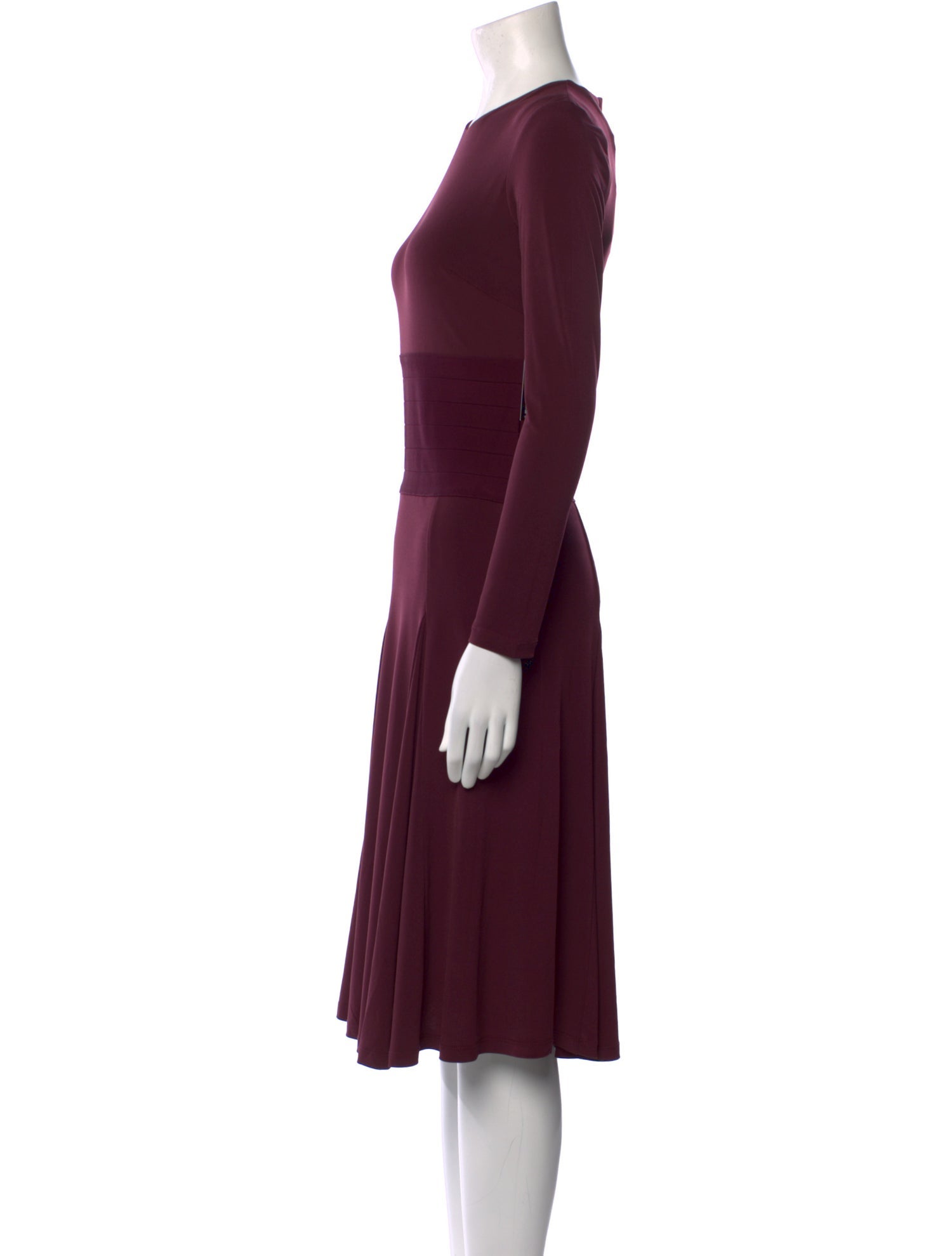 Herve Leger Crew Neck Midi Length Dress w/ Tags