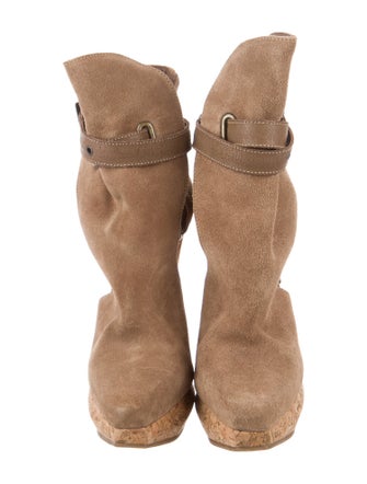 Herve Leger Suede Boots