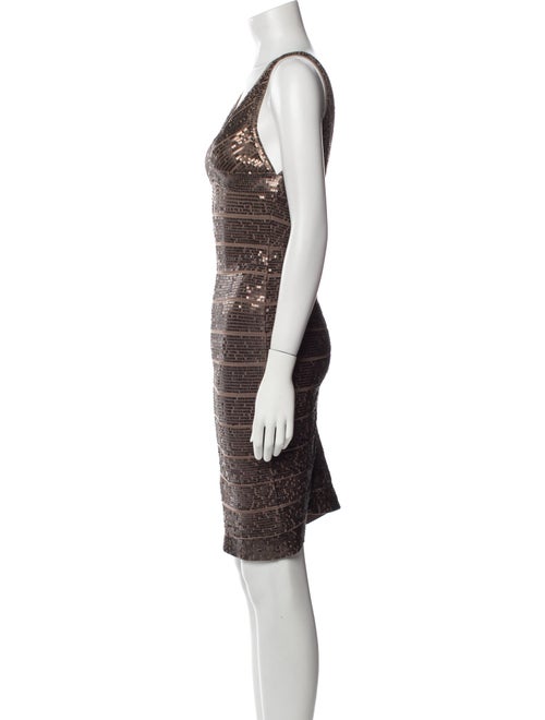Herve Leger Printed Mini Dress