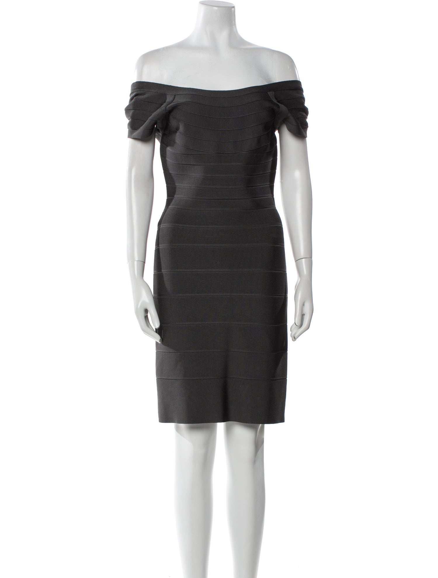Herve Leger Off-The-Shoulder Mini Dress