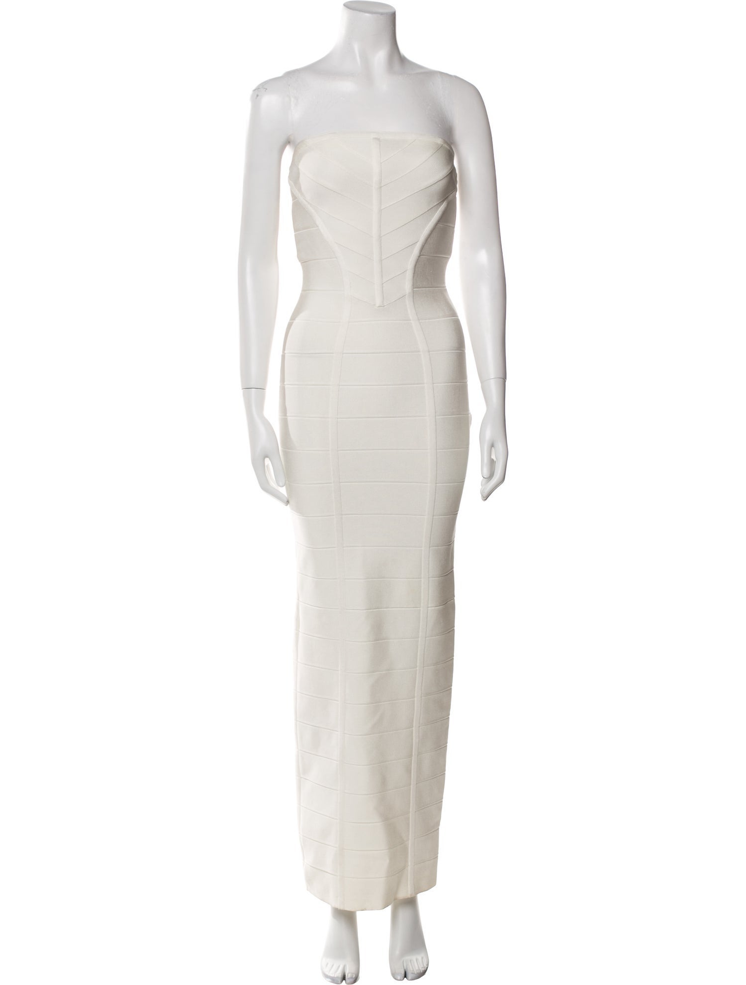 Herve Leger Strapless Long Dress
