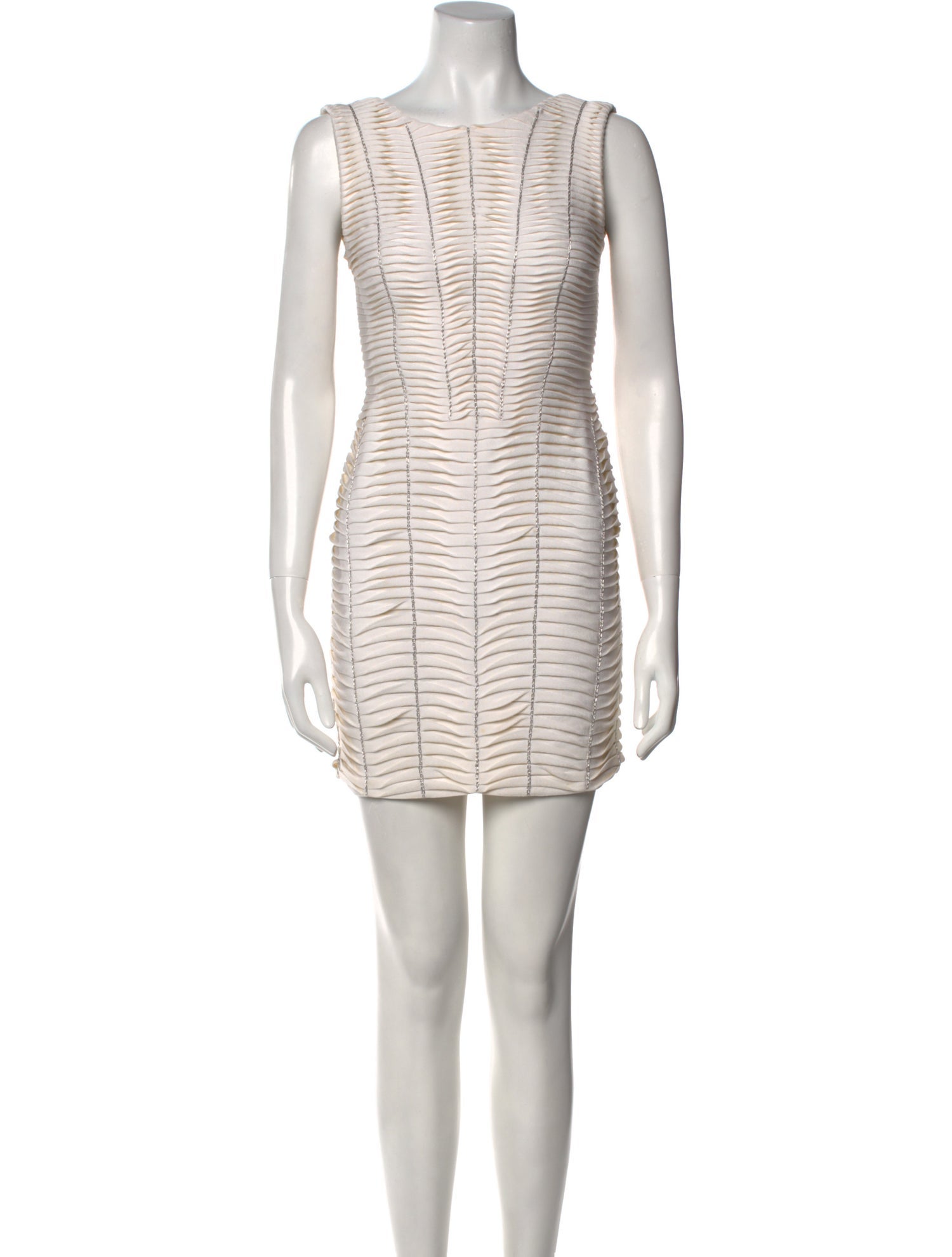 Herve Leger Striped Mini Dress