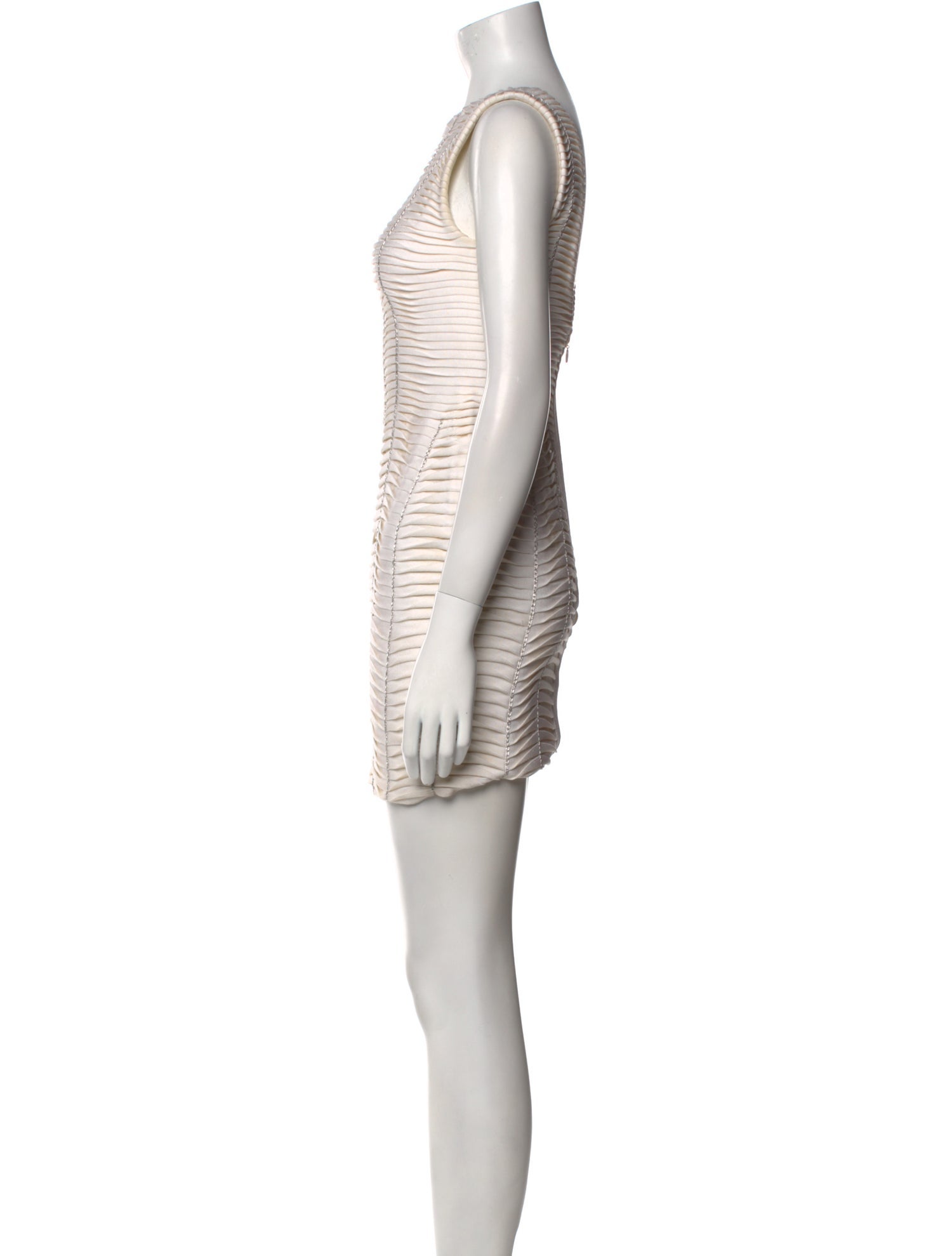 Herve Leger Striped Mini Dress