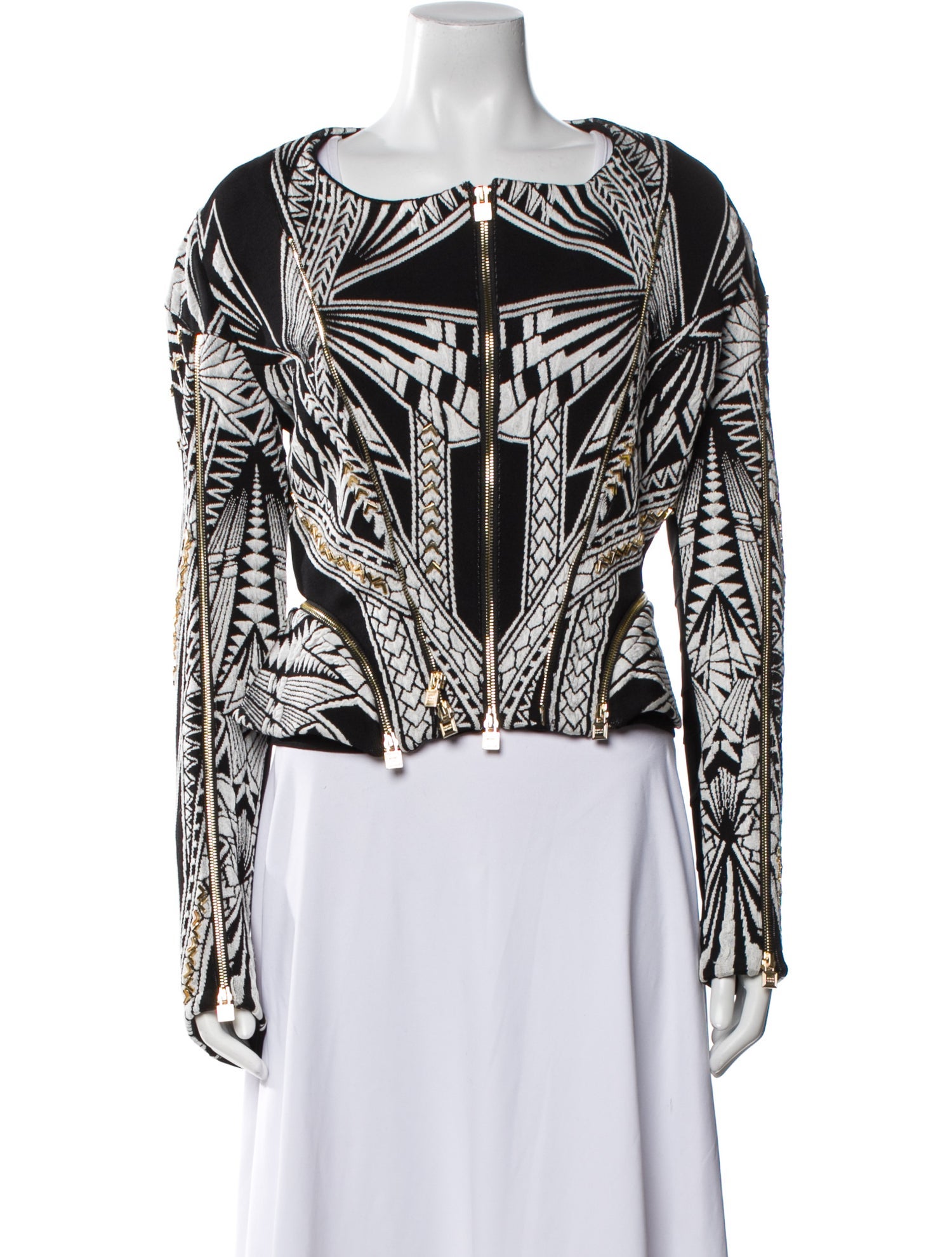 Herve Leger Printed Evening Jacket