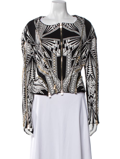 Herve Leger Printed Evening Jacket