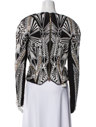 Herve Leger Printed Evening Jacket