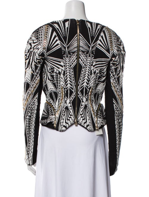 Herve Leger Printed Evening Jacket