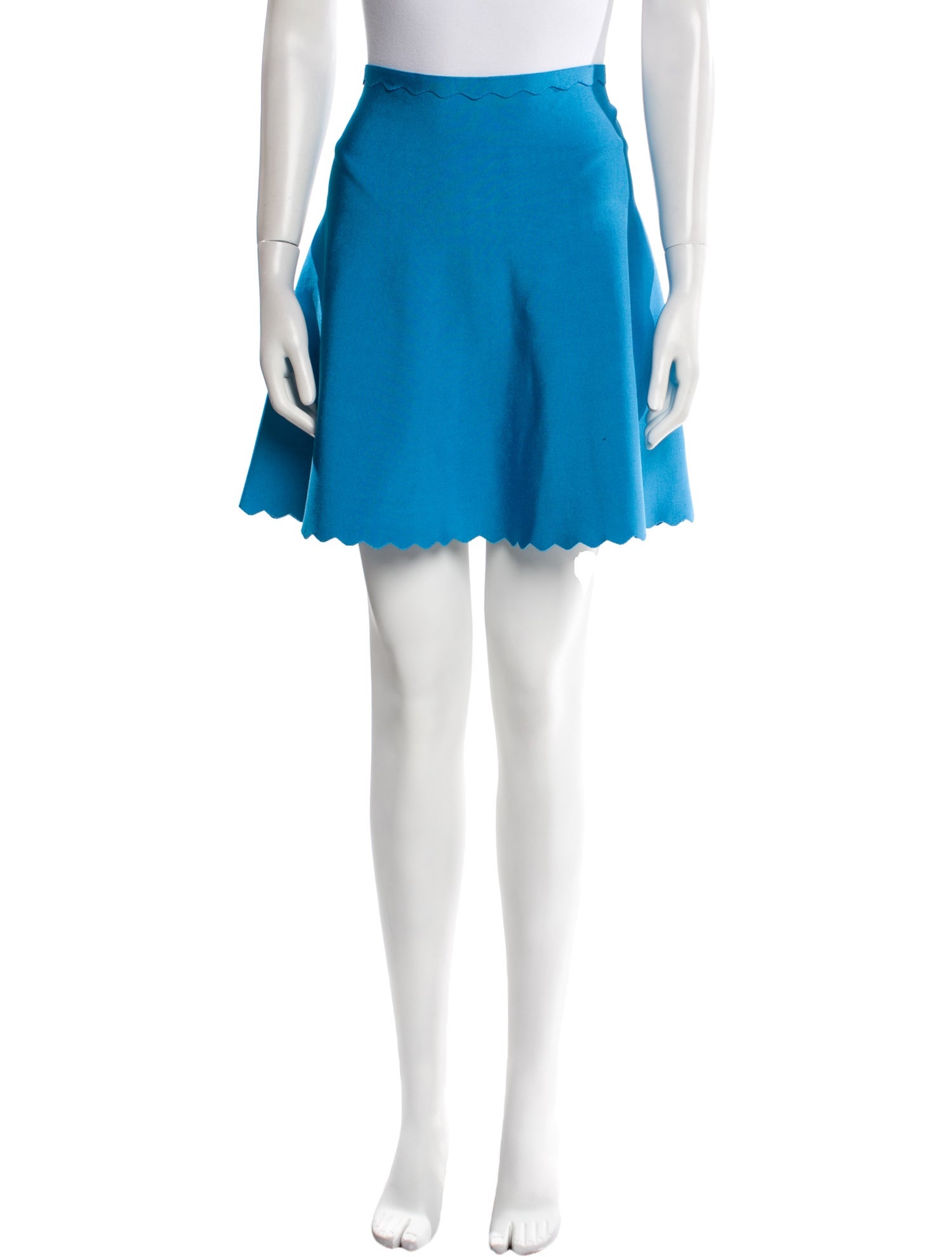 Herve Leger Scalloped Accent Mini Skirt w/ Tags