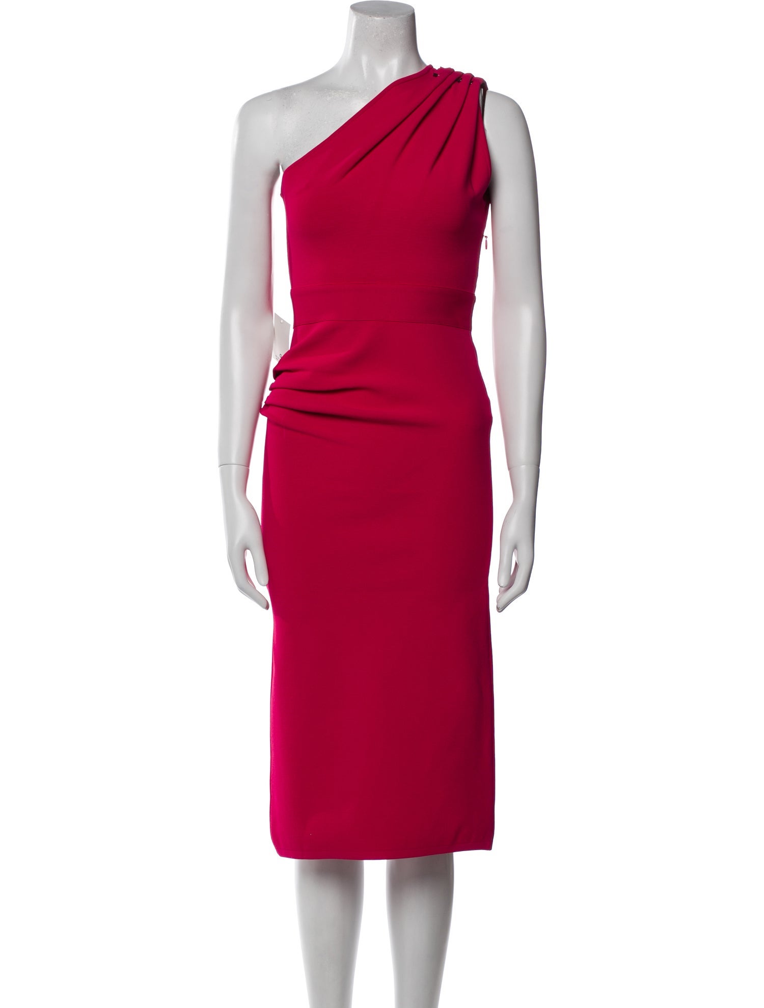 Herve Leger One-Shoulder Midi Length Dress w/ Tags