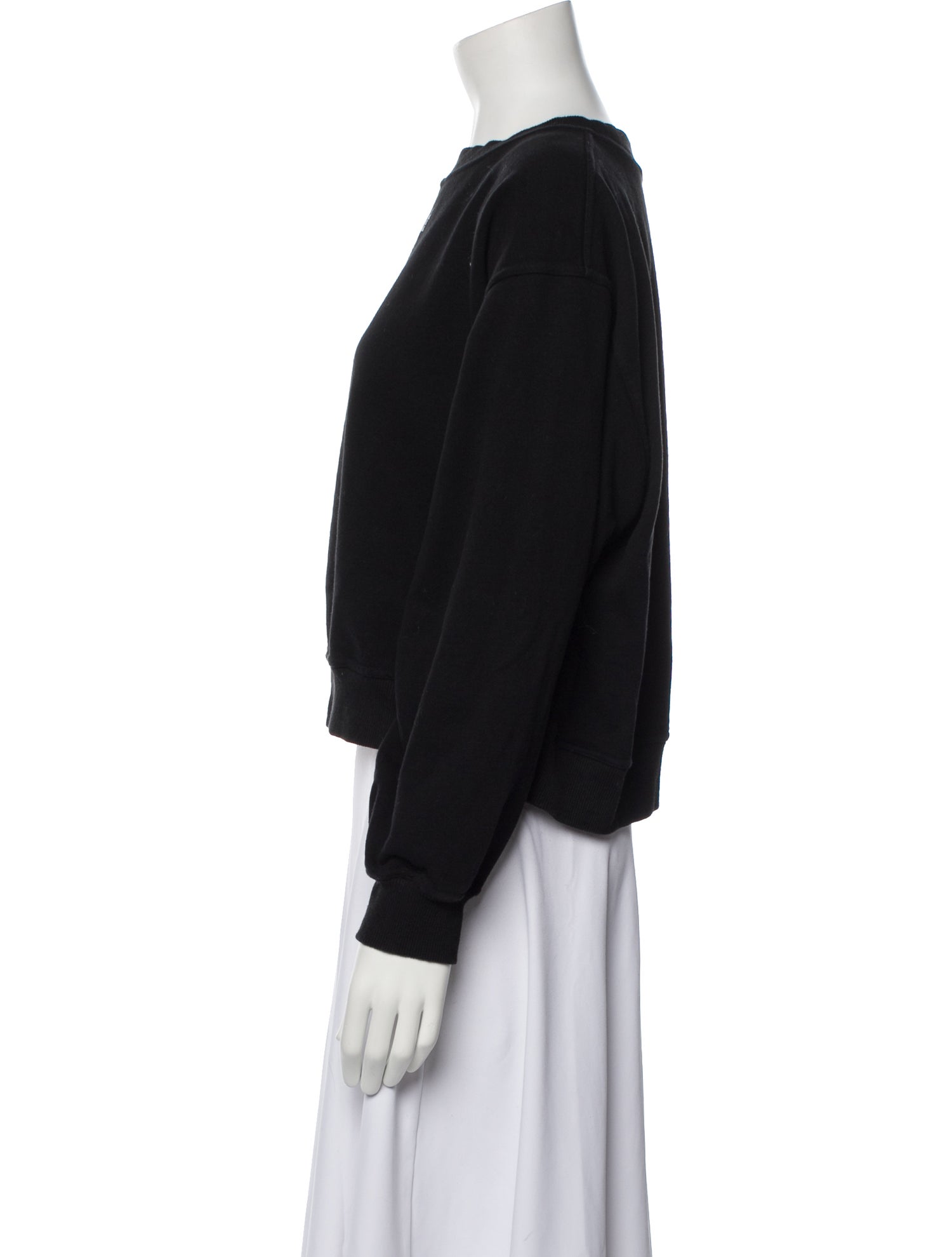 Herve Leger Crew Neck Long Sleeve Sweatshirt