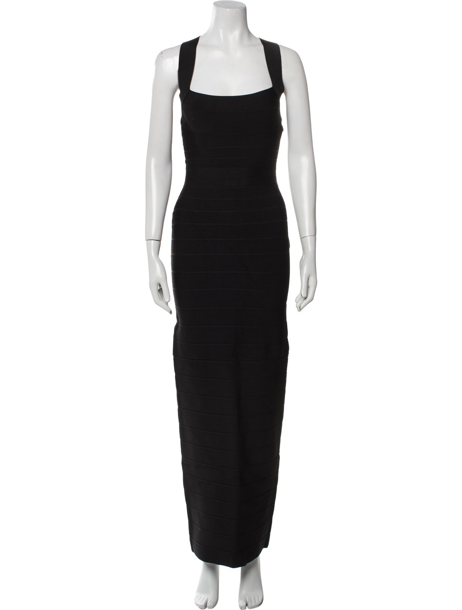 Herve Leger Square Neckline Long Dress w/ Tags