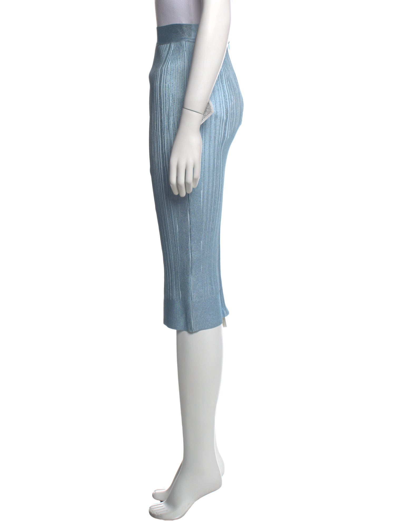 Herve Leger Pleated Accents Knee-Length Skirt w/ Tags