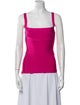 Herve Leger Square Neckline Sleeveless Top