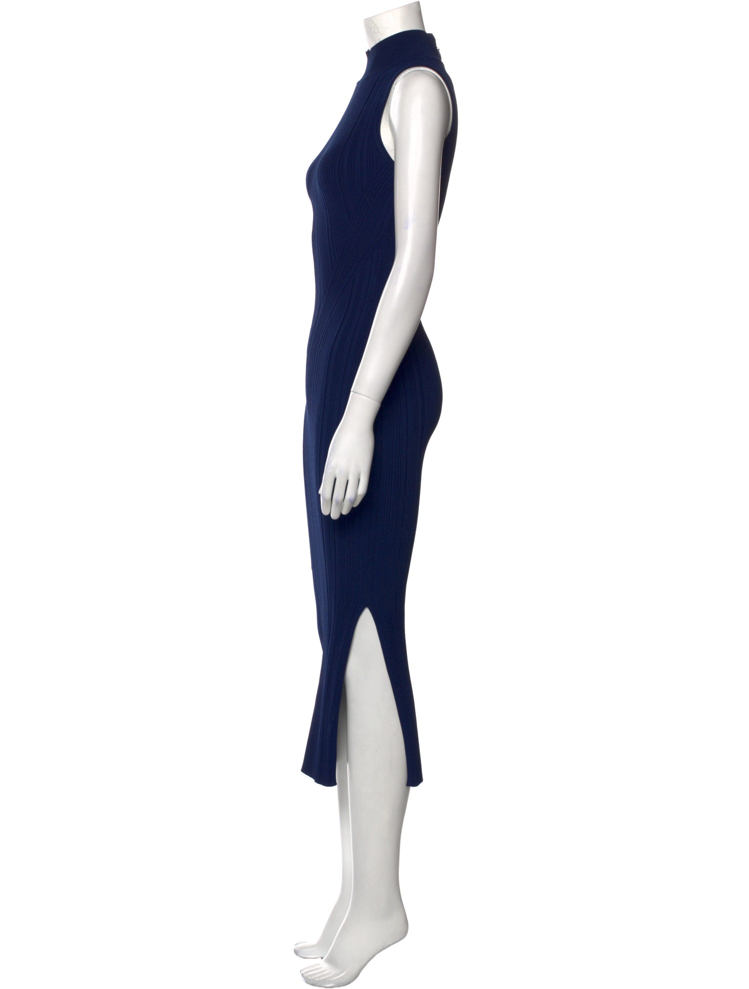 Herve Leger Mock Neck Long Dress