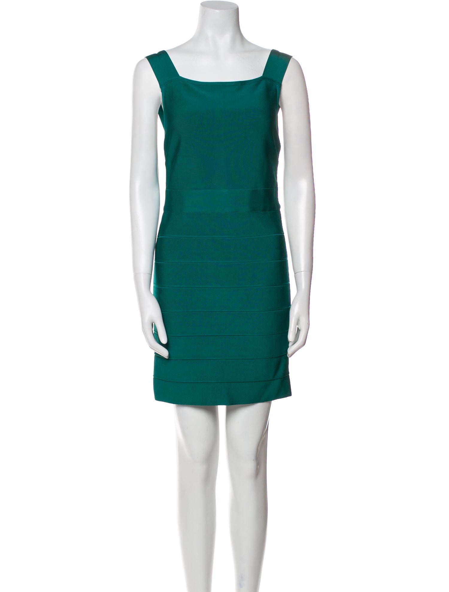 Herve Leger Square Neckline Mini Dress