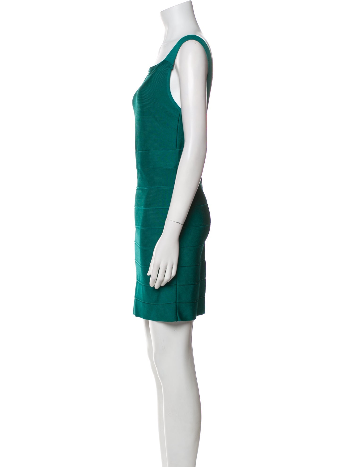 Herve Leger Square Neckline Mini Dress