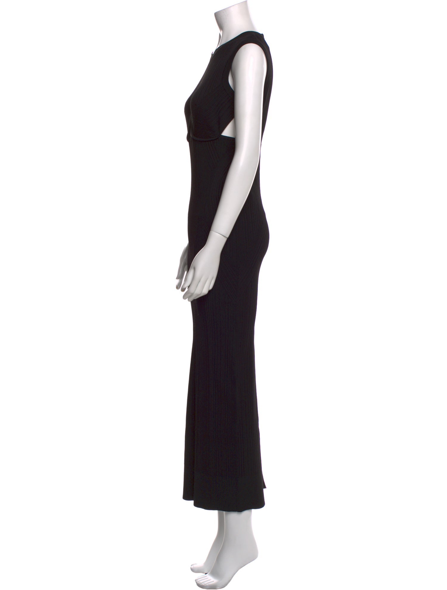 Herve Leger Crew Neck Long Dress