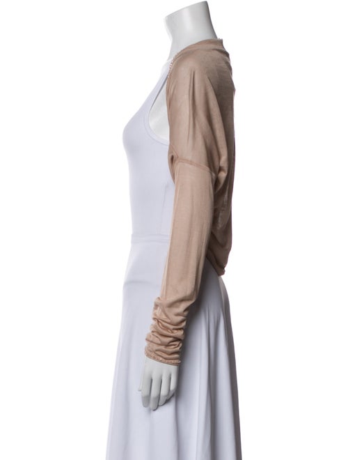 Herve Leger Silk Open Front Sweater