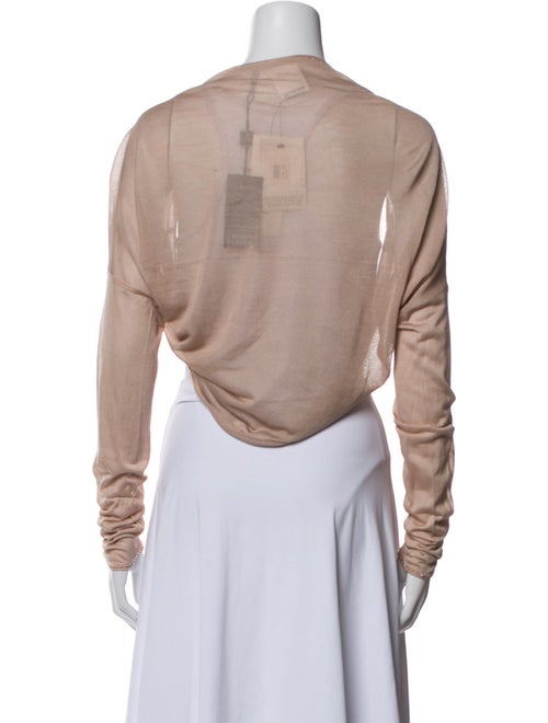 Herve Leger Silk Open Front Sweater