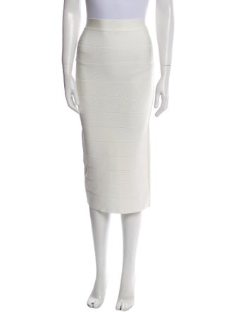 Herve Leger Midi Length Skirt