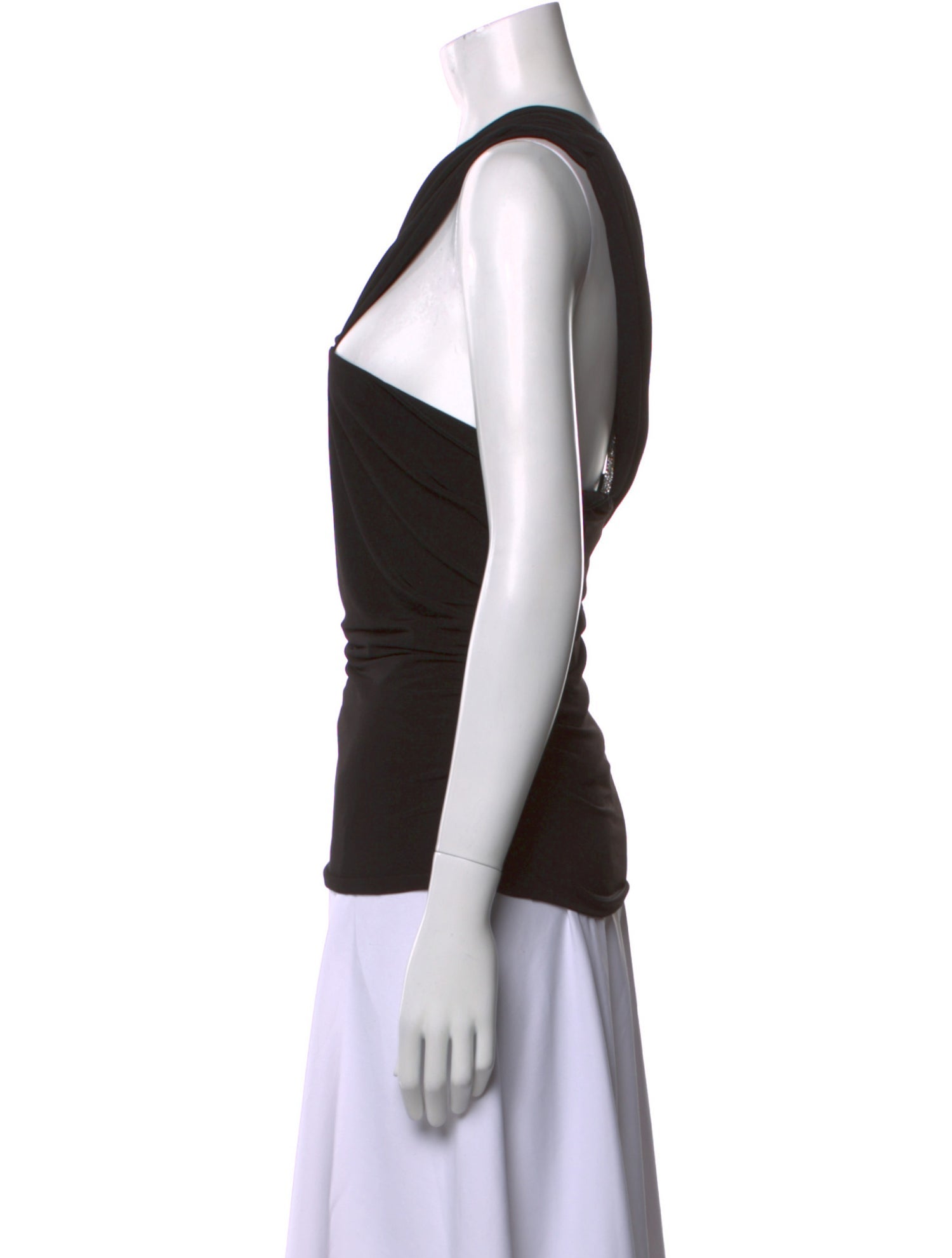 Herve Leger One-Shoulder Sleeveless Top w/ Tags