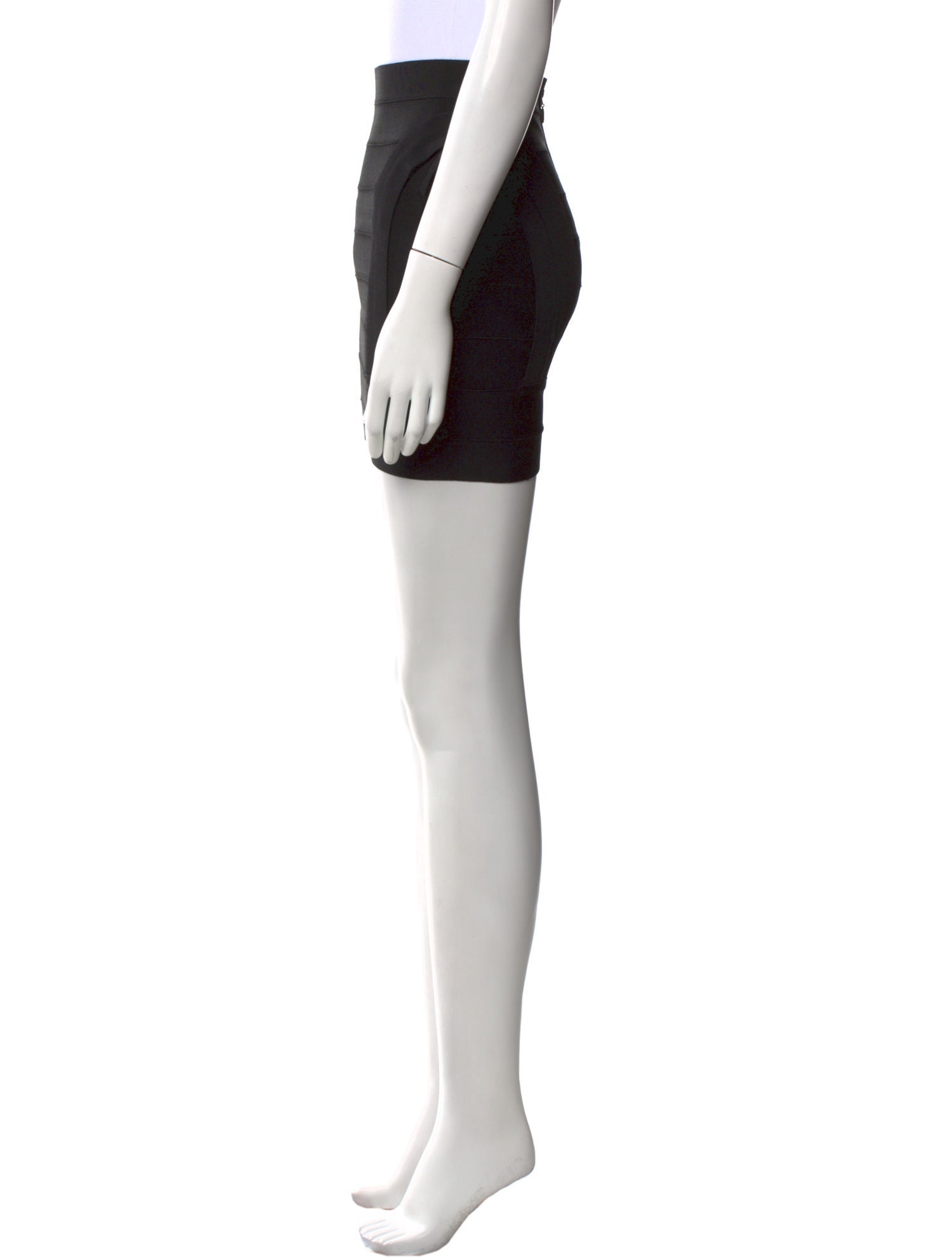 Herve Leger Ruffle Embellishment Mini Skirt