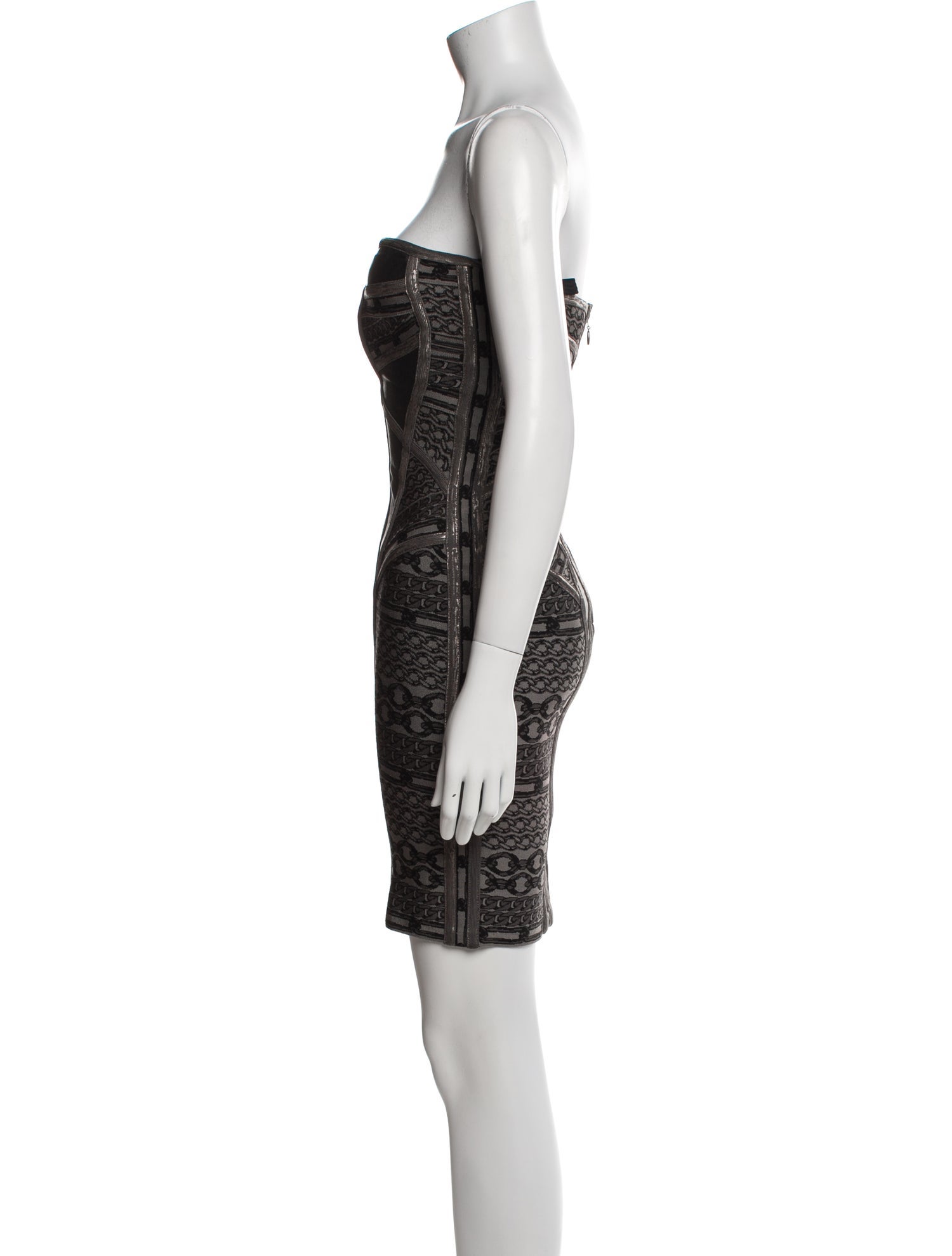 Herve Leger Printed Mini Dress