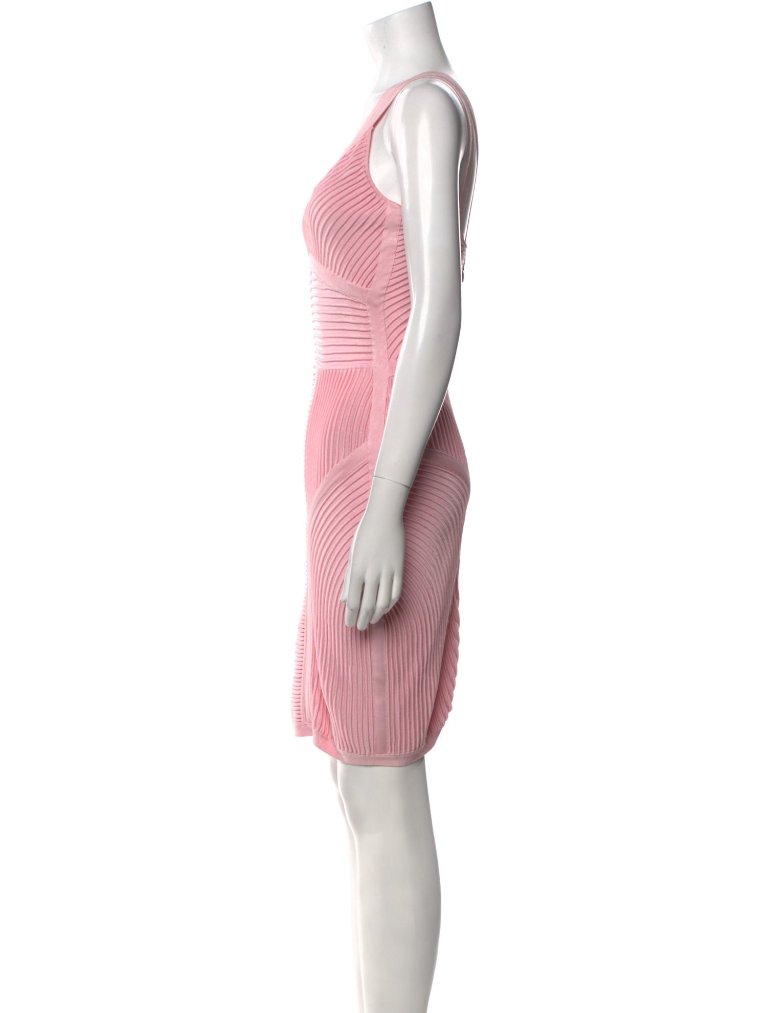 Herve Leger Striped Mini Dress