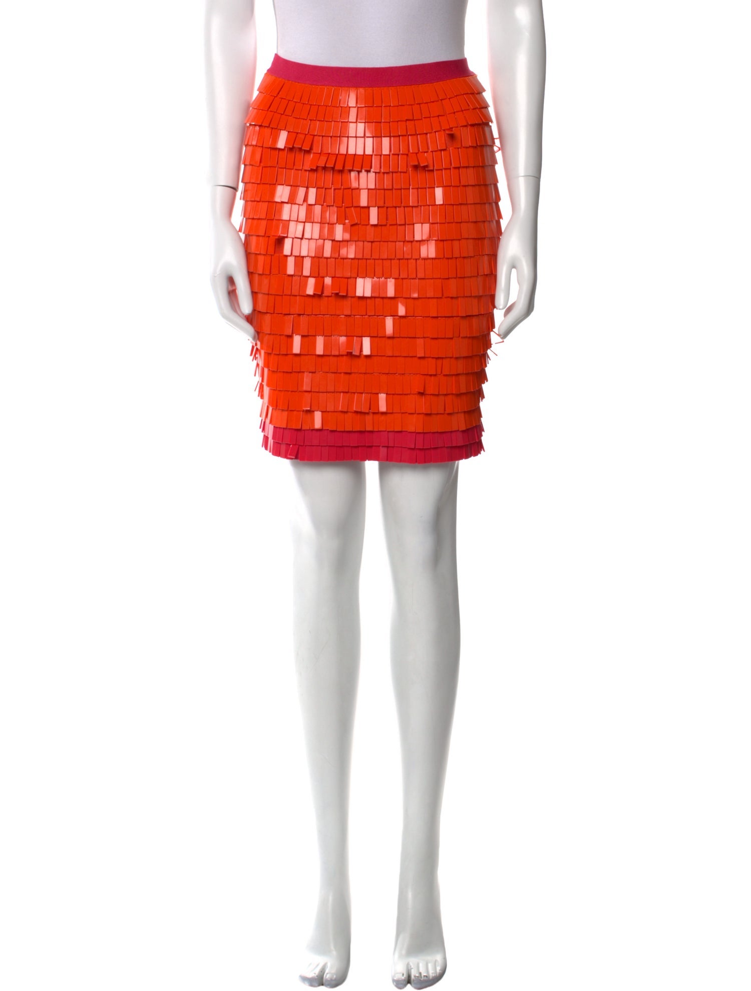Herve Leger Nylon Mini Skirt