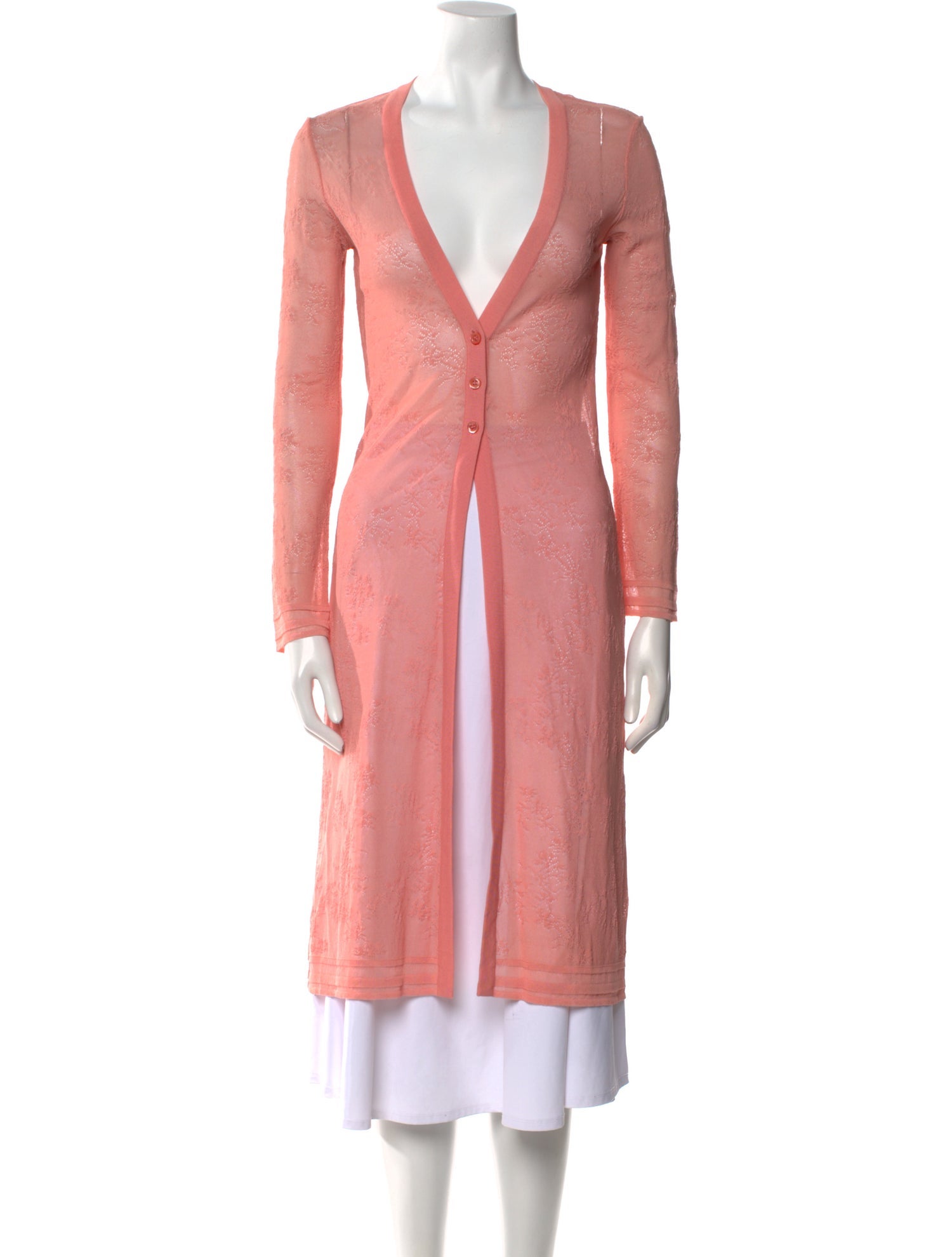 Herve Leger V-Neck Knee-Length Dress