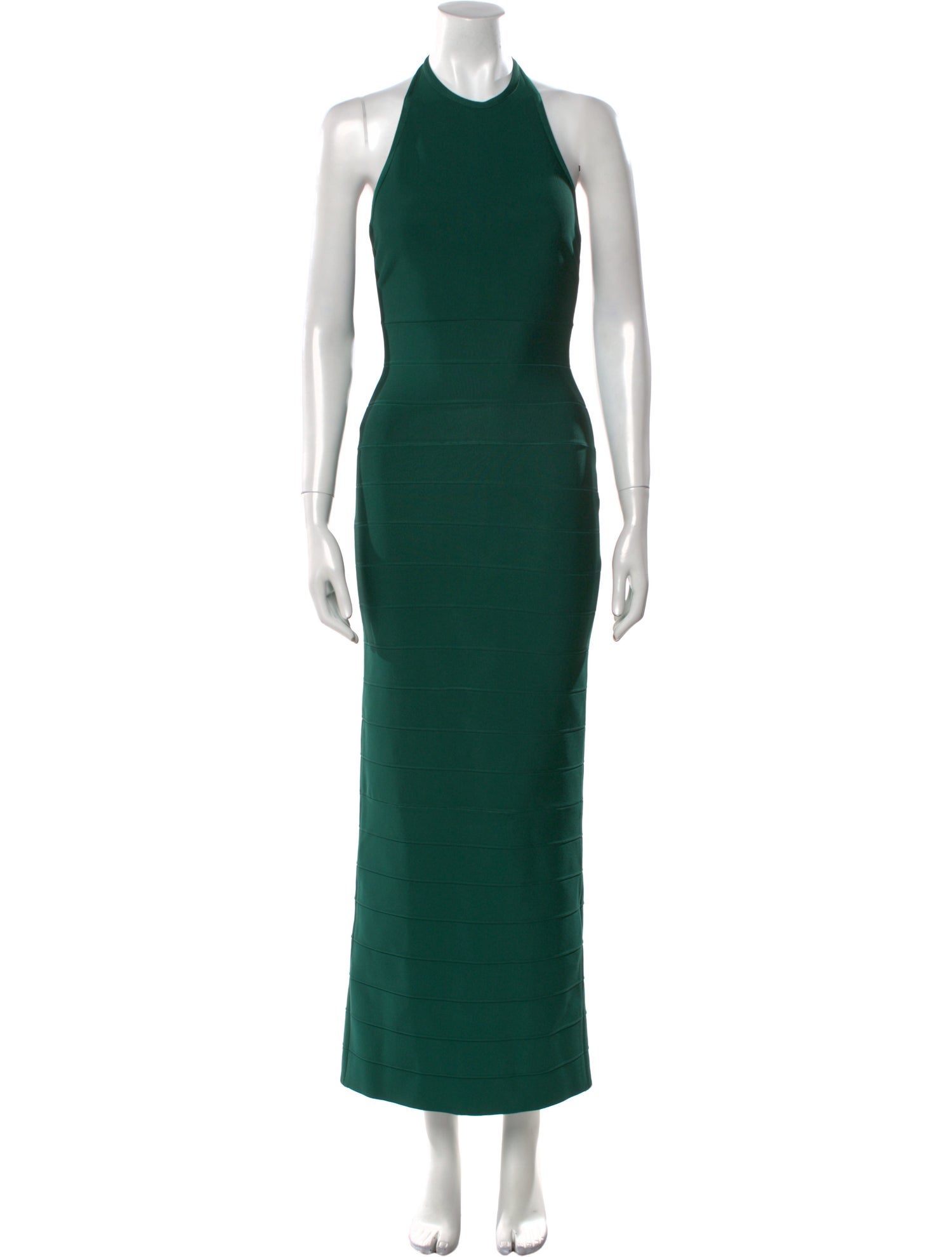 Herve Leger Halterneck Long Dress
