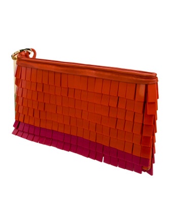 Herve Leger Leather Clutch