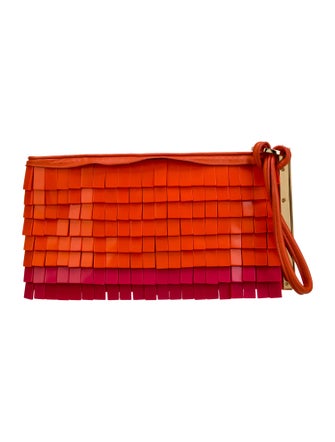 Herve Leger Leather Clutch