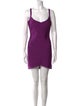Herve Leger V-Neck Mini Dress