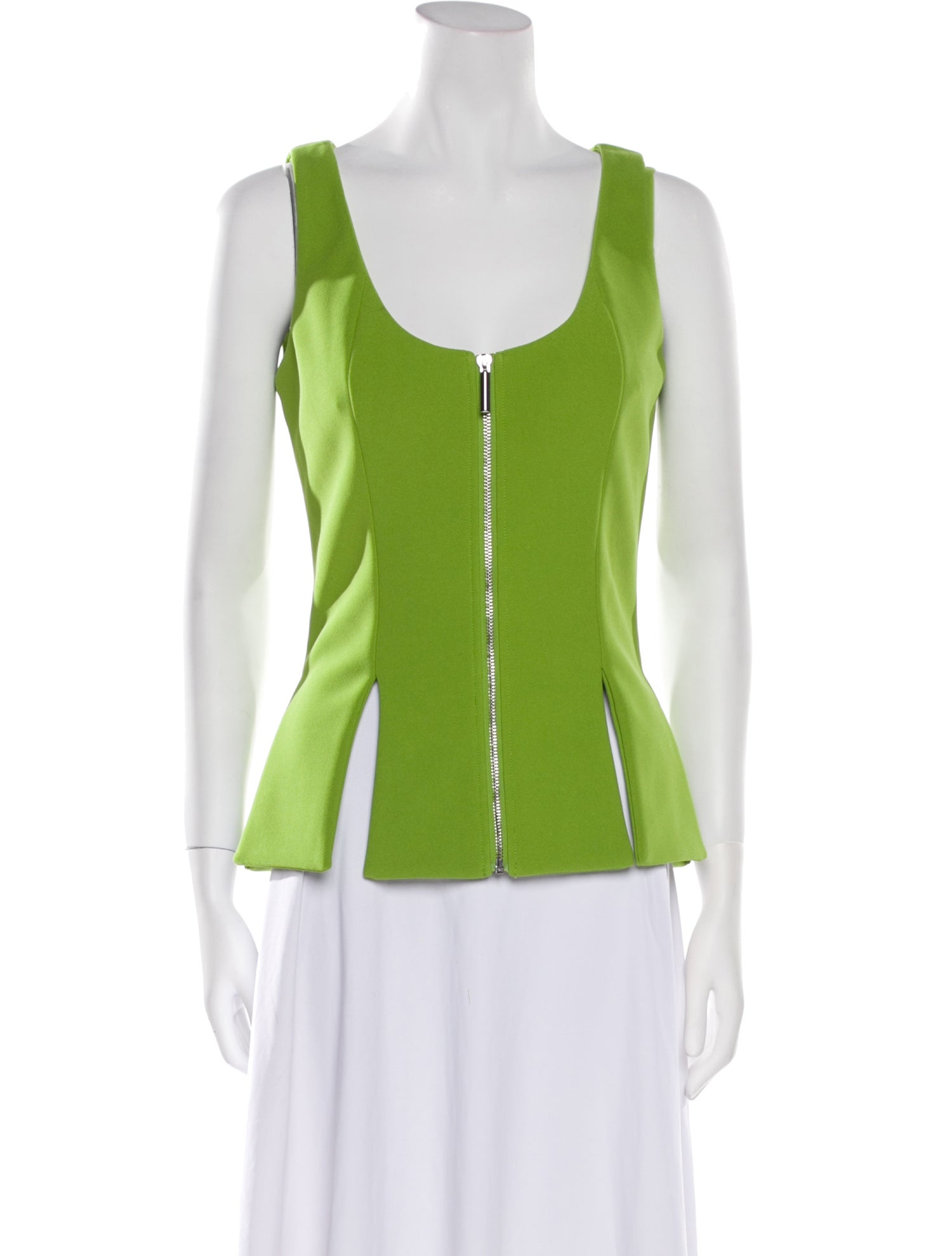 Herve Leger Scoop Neck Sleeveless Top