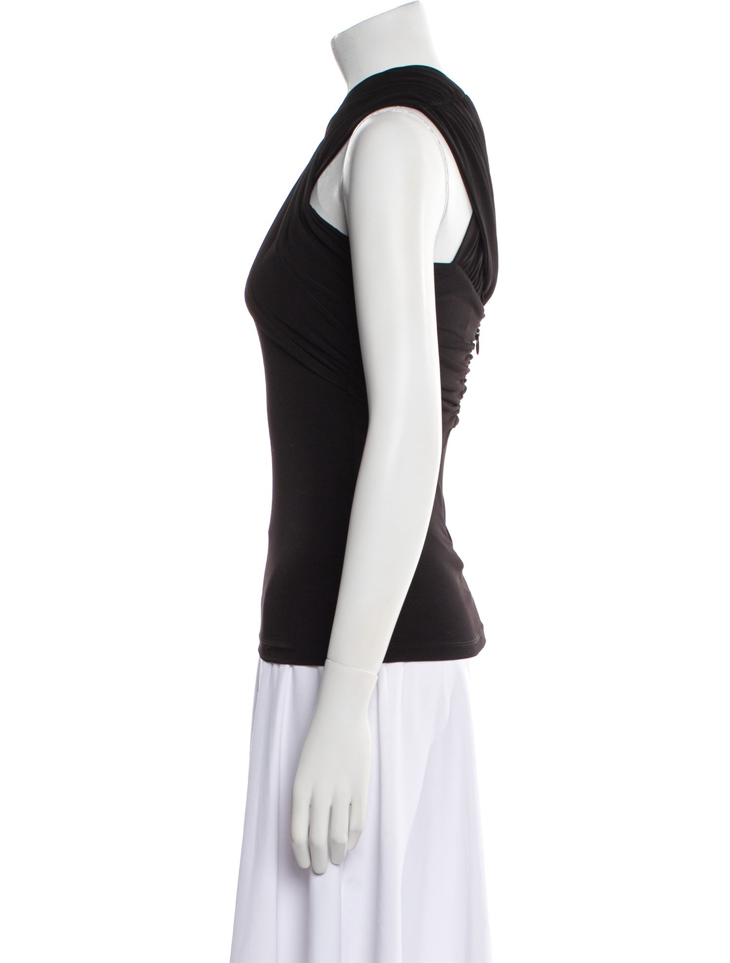 Herve Leger One-Shoulder Sleeveless Top